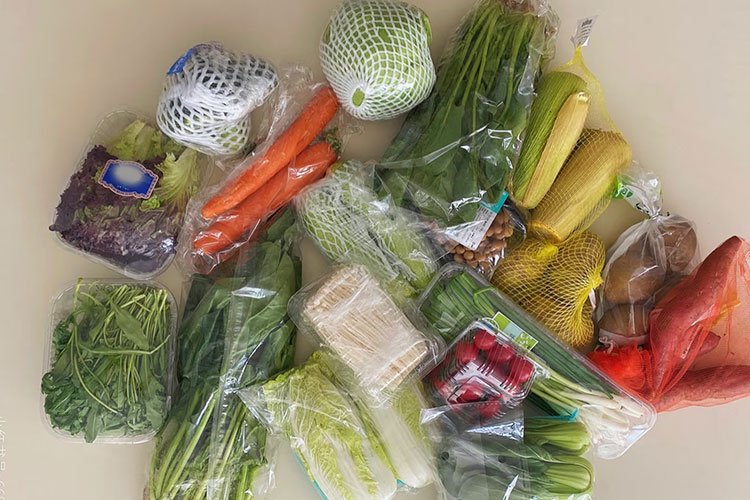 Vegetable plastic packaging film