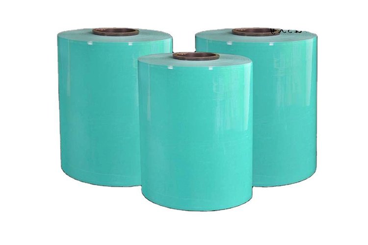 3 rolls of green silage film