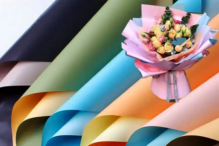 Applications du film nacré BOPP coloré - Emballage floral