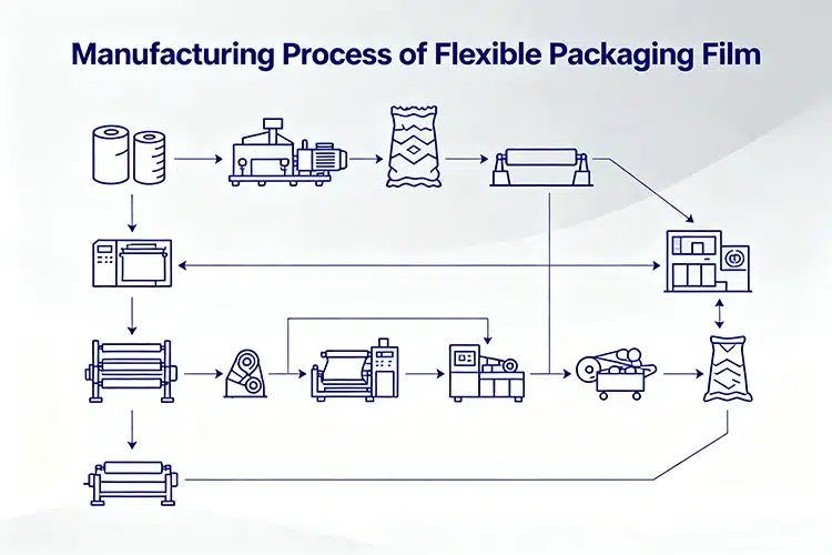Herstellungsprozess von flexiblen Verpackungsfolien