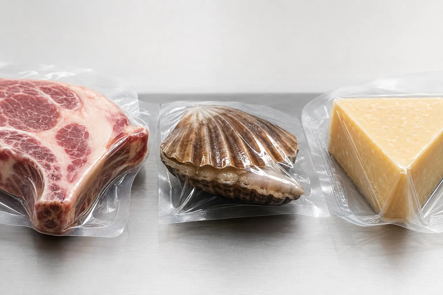 Concept illustration showing sharp food edges and package stress zones without technical labels